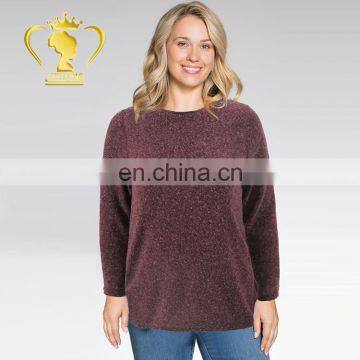 Wholesale Women Winter Clothing Knit Tops Net Blouse for Fat Mama photo-5