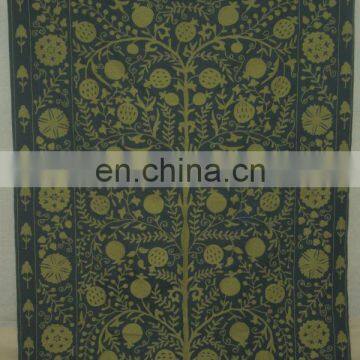 Uzbek Suzani Embroidery Bedcover Bedspread/Tapestry Throw/Quilt