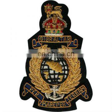 Custom Military Cap Badge | Navy Cap Badges | Personalized Cap Badge | Hand made Embroidery Military Cap Badge