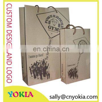 The most wonderful kraft paper high quality shopping bag with cotton handle