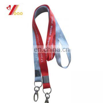 Lanyard print four color logo with dog clip and safty buckle accessories no minimum order