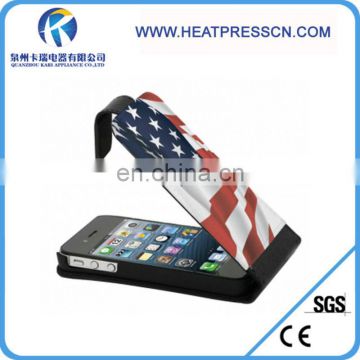 vertical open sublimation leather phone cases for IPHONE 4/4S