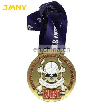 Custom Design Zinc Alloy Metal Soft Enamel International Power lifter Medal