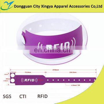 one time use rfid pvc wristabnd for access control