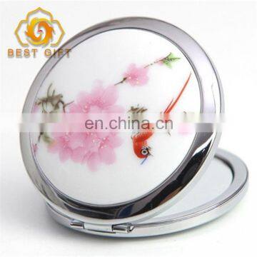 Custom Beautiful Girl Printing Folding Pocket Mirror photo-2