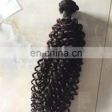 Cheap best selling long kinky curl sew in hair weave