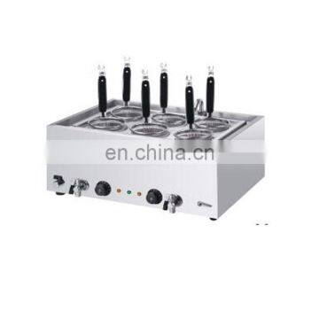 commercial used kitchen equipment electric 6KW 6 BASKET pasta cooking/ noodle cooking machine