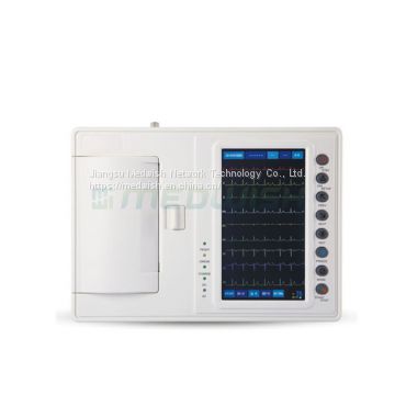 Wholesale CE ISO 7inch touch-screen display portable 12 lead ecg machine with interpretation