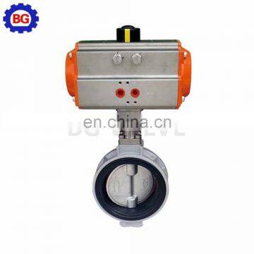 DN100 PN16 Wafer Butterfly Valve Handle Worm Gear Pneumatic Operator photo-3