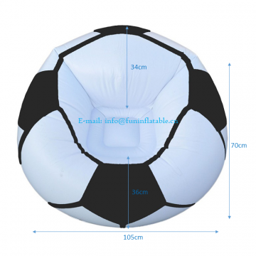 Inflatable Sofa Air Soccer Football Portable Bean Bag Chair Outdoor Living Room