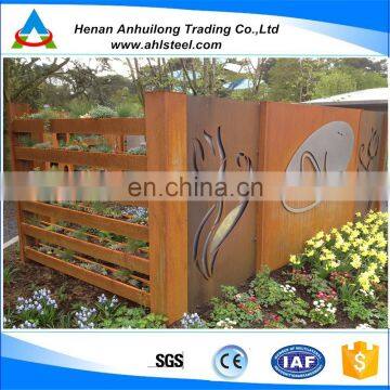 New design home decorative corten steel decorative metal gates/door