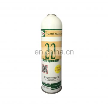 Refrigerant r22 gas can in small gas can 1000g