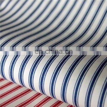 Polyester cotton stripe printed poplin fabric textile t/c poplin fabric for uniform/shirt