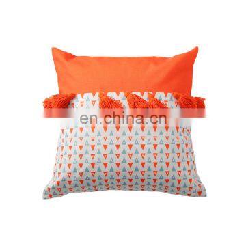 RAWHOUSE Moroccan Pillows Tassel Boho Cotton Square Cushion Cover 18*18 for Chair Sofa Kilim photo-5