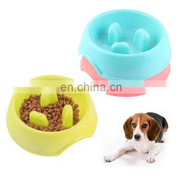 HQP-WS033 HongQiang New Anti-slip Anti-choking Pet Bowl Healthy Bowl Anti-choking Puppy Slow Food Bowl