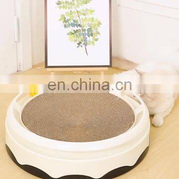 Manufacturer wholesale waterproof pp cat corrugated paper scratcher turntable toy