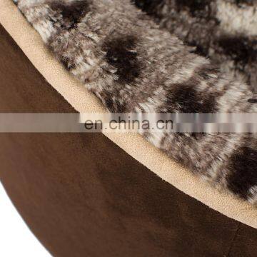 Hot Sale High Quality Luxury Round Warm Fleece Dog Bed photo-5