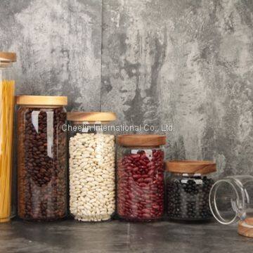 Stackable Borosilicate Glass Jar Food Storage