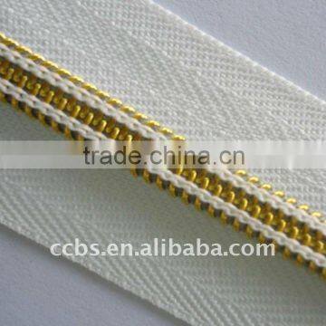 #5 Golden Teeth Nylon Zipper