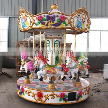 6 riders merry go round carousel horse rides fun park equipment for sale