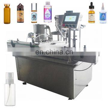 Rotary 5-300ml Chemical Liquid Filling Machine Automatic Vial Bottle Capping Machine