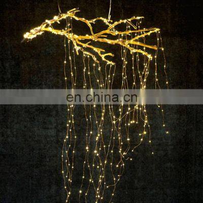 200 LED solar powered Vines Branch Tree 10 Strands Copper Wire Fairy Light for garden Christmas Party Holiday Decoration