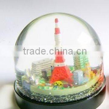 Wedding Decoration Snow Globe, Eiffel Tower Snow Globe