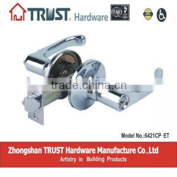 6421CP-ET:TRUST ANSI Grade 3 Tubular Entrance Lever Lock