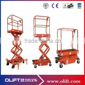 Four Wheels Mini Mobile Scissor Platform Lift From China photo-2