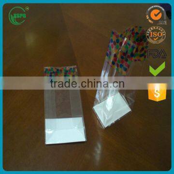 Square bottom bag clear bopp plastic bags