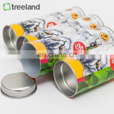 Airtight Round Shape Kraft Paper Box Pet Food Container photo-4