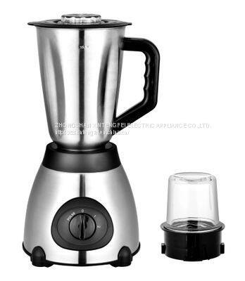 Home Appliance 1.5L Capacity Glass Jar Stainless Steel Stand Mixer Blender