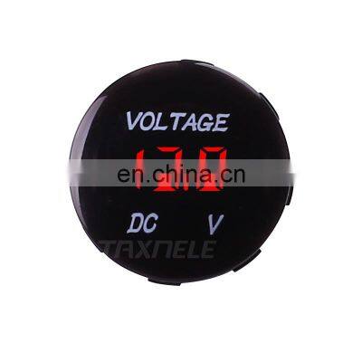 DC 5V-48V Waterproof Car Motorcycle Voltage Meter LED Panel Digital Volt Display Voltmeter 12V 24V 36V Auto Motorcycle Tester