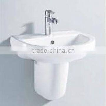 Ceramic sanitaryware Semi-pedestal basin