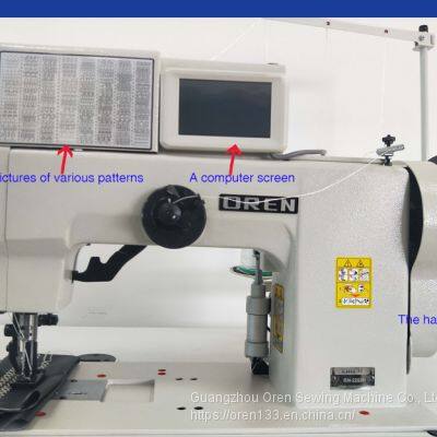 Computer Bold Lines Herringbone Pattern Sewing Machine All Kinds of Pattern Line Traces RN-2293H photo-3