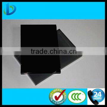 2-19mm black tempered glass