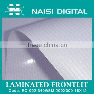 laminated frontlit pvc flex banner roll 340gsm