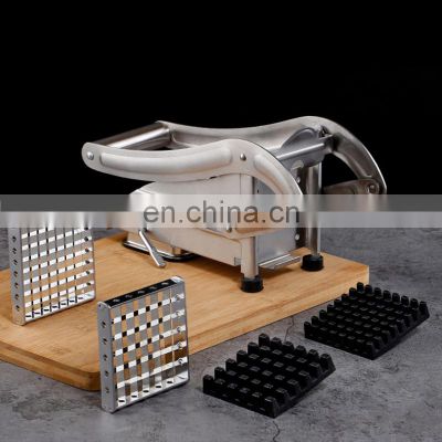 OEM Custom Handheld Multifunctional Manual Stainless Steel French Fry Cutter Potato Chipper