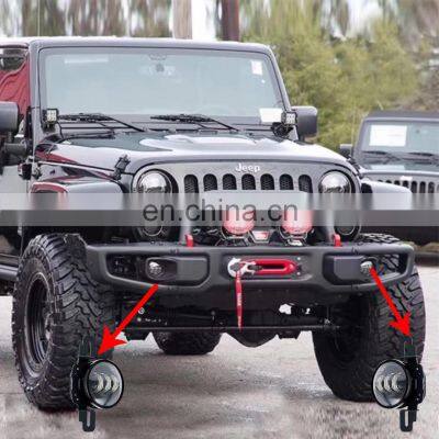J361 10th Anniversary Bumper Fog Lamp Bracket 4inch Headlight Bracket FOR JEEP FOR Wrangler JK 2007-2017 LANTSUN photo-2
