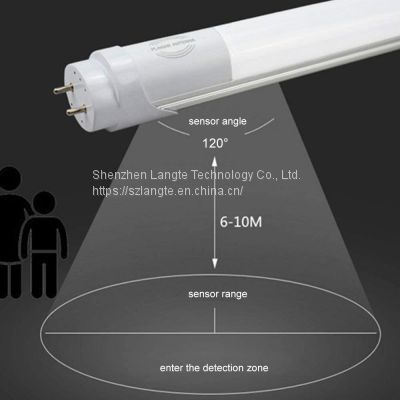 T8 LED Tube Light 4Ft with Microwave Radar Sensor 18W Smart LED Tube Light for Garage