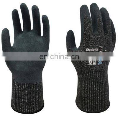 Aramid Fiber Rigger HPPE ANSI A3 Micro Foam Nitrile Maxi High Flex Butcher Anti Cut Resistant Proof Safety Work Gloves