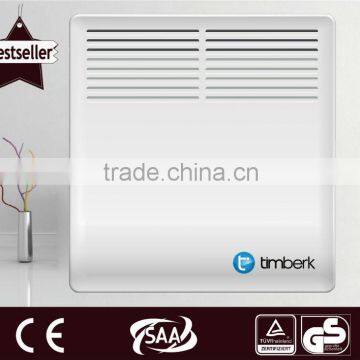 Wall mounted electric heater with slim panel design