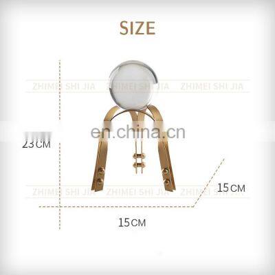 Crystal Ball Golden Base Tabletop Home Decor photo-2