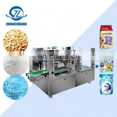 Stand Up Bag Packaging Bulk Products Tea Leaves Automatic Sugar 100G-1Kg Zipper Pouch Packing Machine