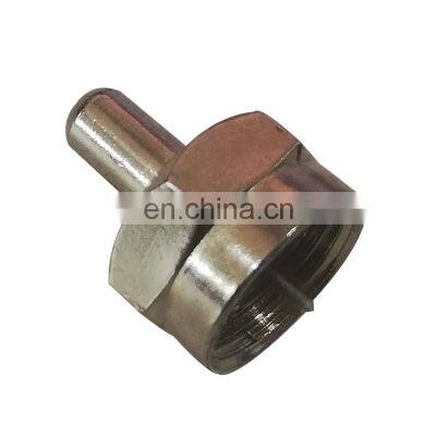 Zinc Nickel Plated Nut F Type Male Antenna Connector 75 Ohm Terminator