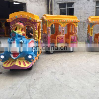 Commercial Children Amusement Park Trackless Road Elephant Train on Sale photo-3