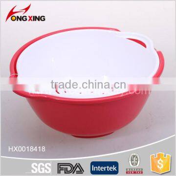 Plastic Round Wash Basin Colander Strainer Sieve Kitchen Tool