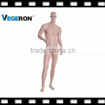 fashion window display realistic standing male mannequin