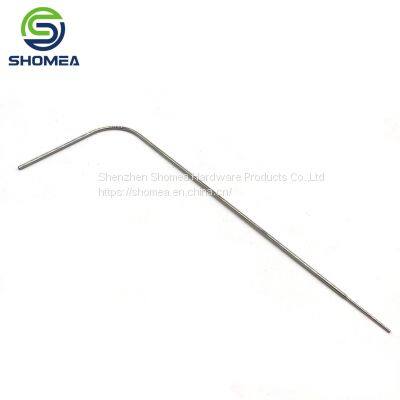 SHOMEA Customized Small Diameter Gradient 304/316 Bent Stainless Steel Medical Sensor photo-3