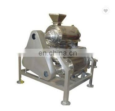 Dual channel fruit pulping machine